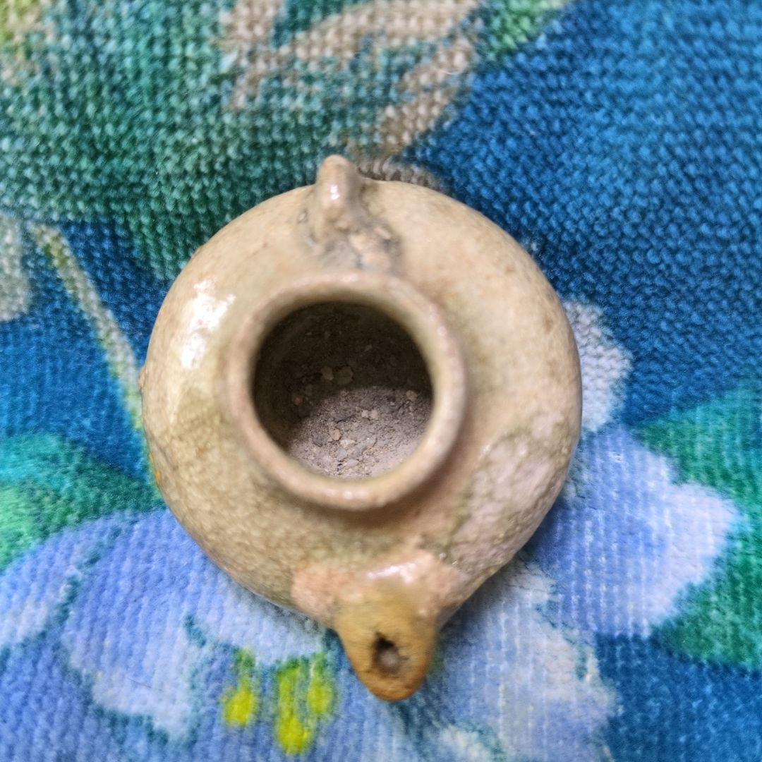 発掘品　書道　水差し　小さな器 高さ2.5cm　直径8cm 　ざっくりです。