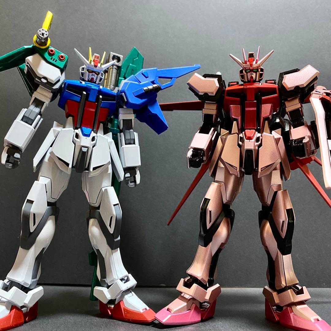 EG ストライクガンダム　ストライクルージュ　オプションパーツ　01・02全塗装
