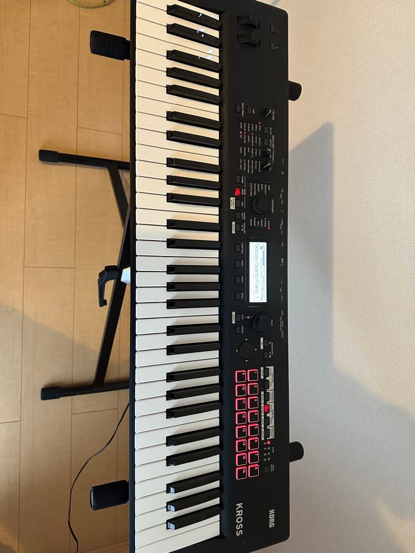 KORG KROSS2-61 BK キーボード/ケース/AC/スタンド/ペダル