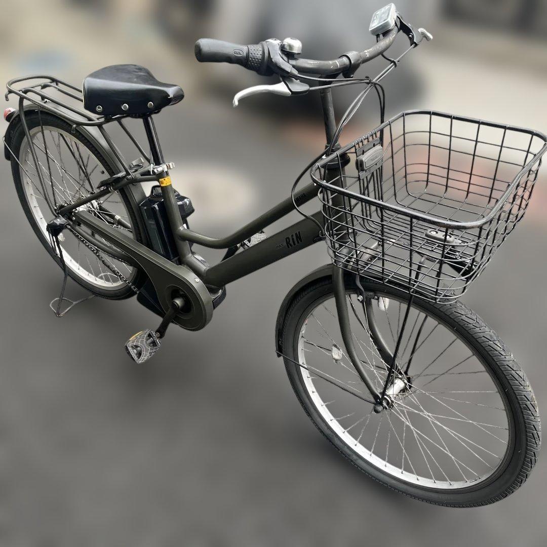 ヤマハ電動自転車RIN マットオリーブ色　良好です