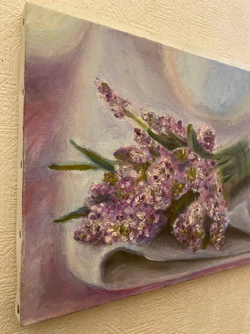 油彩画【lavender】一点もの　F4