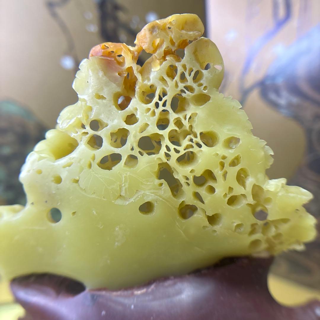 壽山石　置物　葡萄