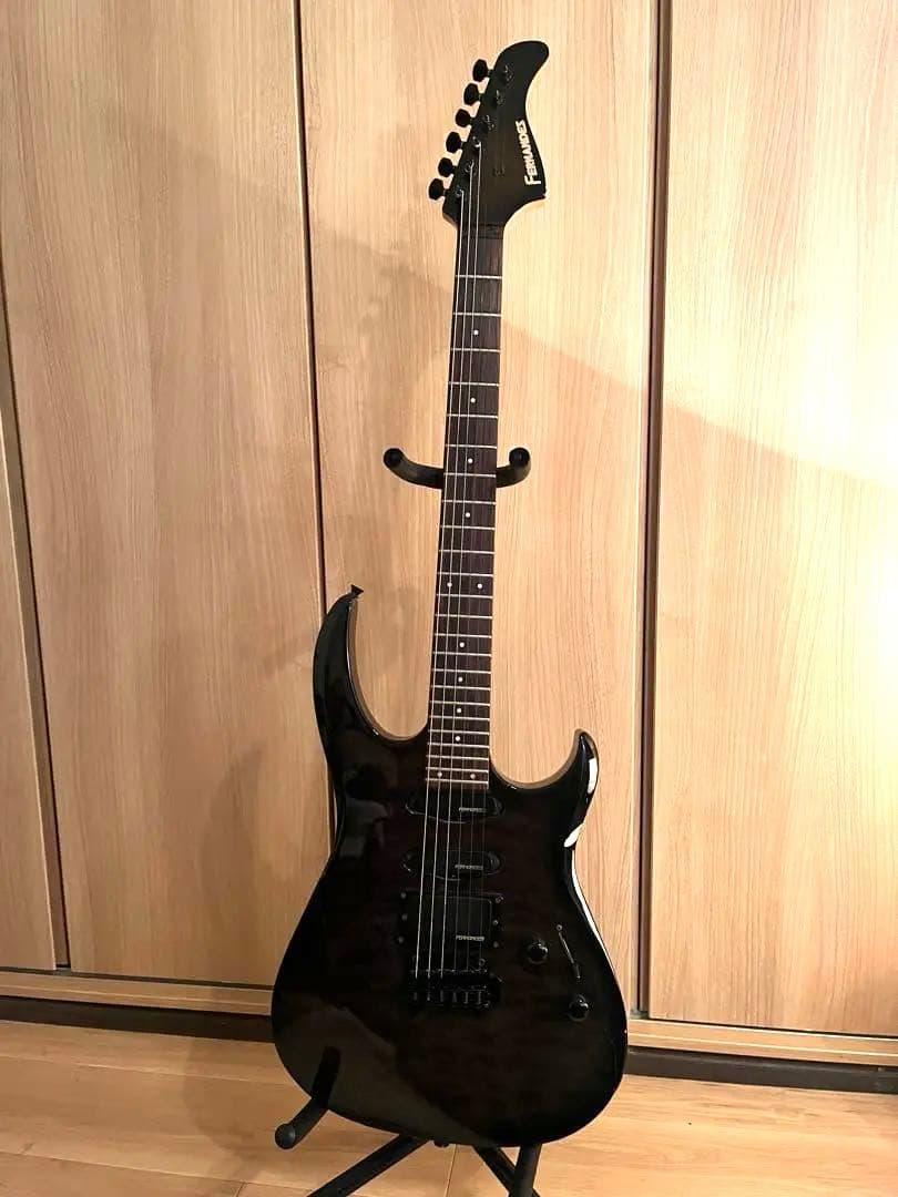 FERNANDES エレキギター 塗装欠けあり SSH仕様 ギグバッグ付き