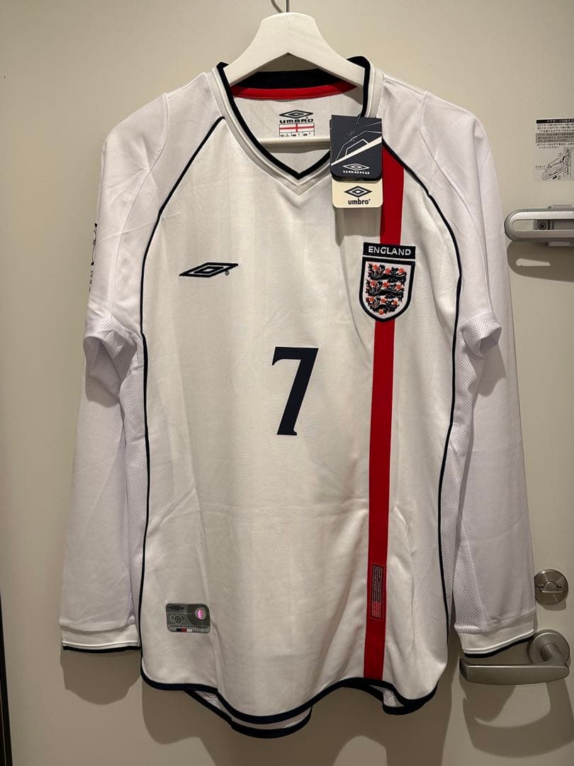 イングランド代表 2002W 長袖　サッカーユニフォーム