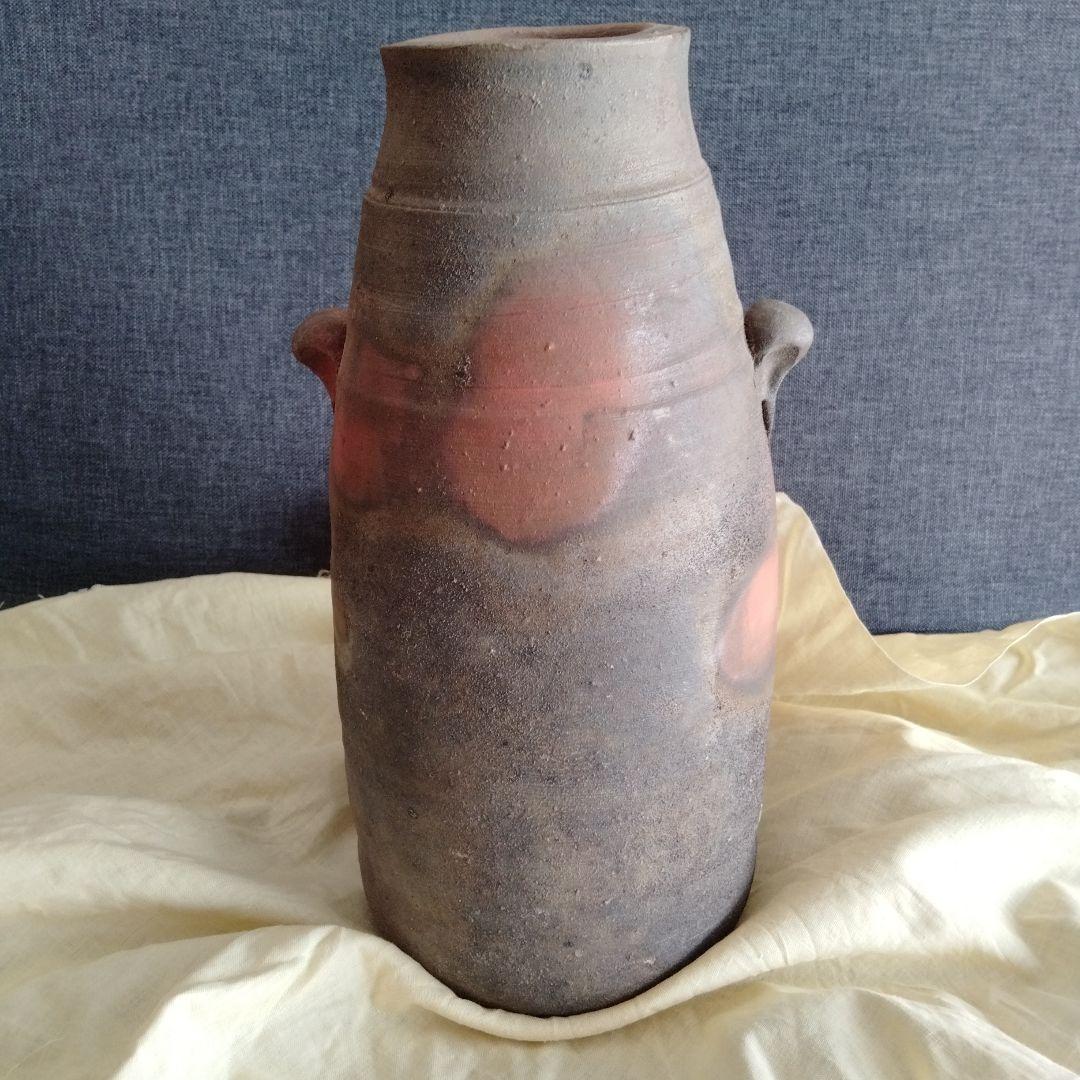 【武田真】備前焼　花入　備前花入　箱付き