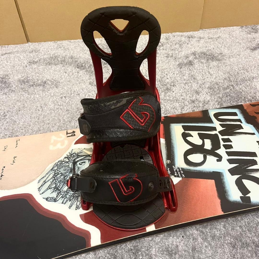 バートン UNINC アンインク スノーボード Custom ビンディング付き