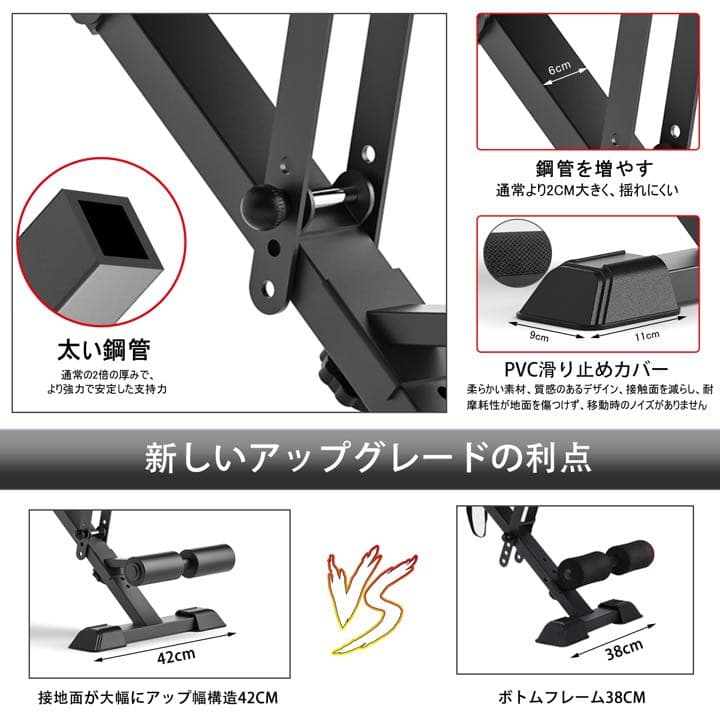 トレーニングベンチ インクラインベンチ 可変式フラットベンチ