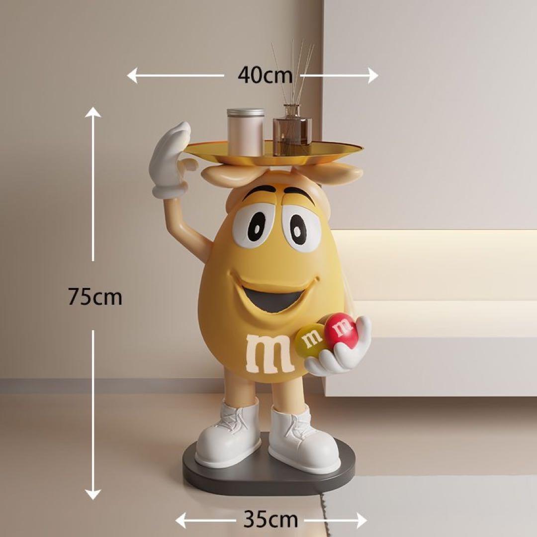 M&M's エムアンドエムズ ディスペンサー フィギュア　置物飾り　イエロー