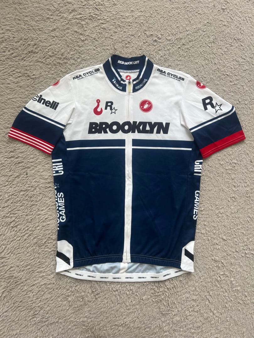 LチネリCINELLIカステリCASTELLI半袖ジャージREDHOOKCRIT