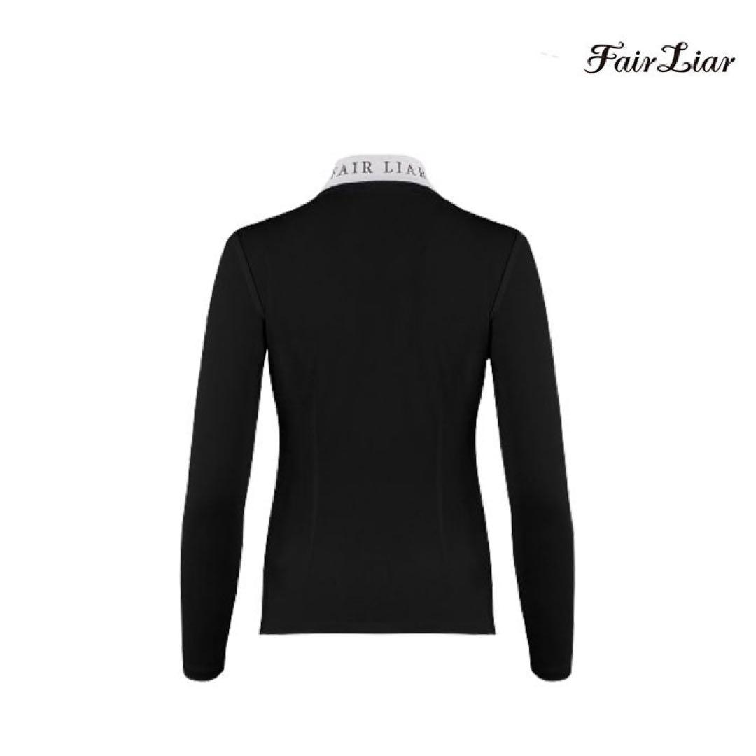 【新品未使用】フェアライアー　ギンガムリボンデタッチャブルTシャツ黒