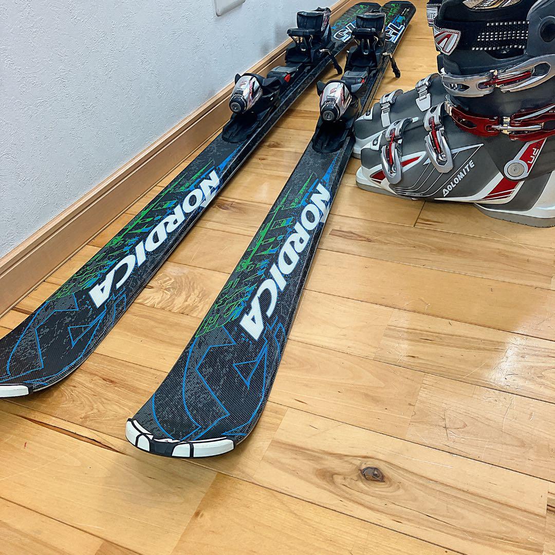 ノルディカNORDICA TRANSFIRE 75 カービングスキー 3点セット