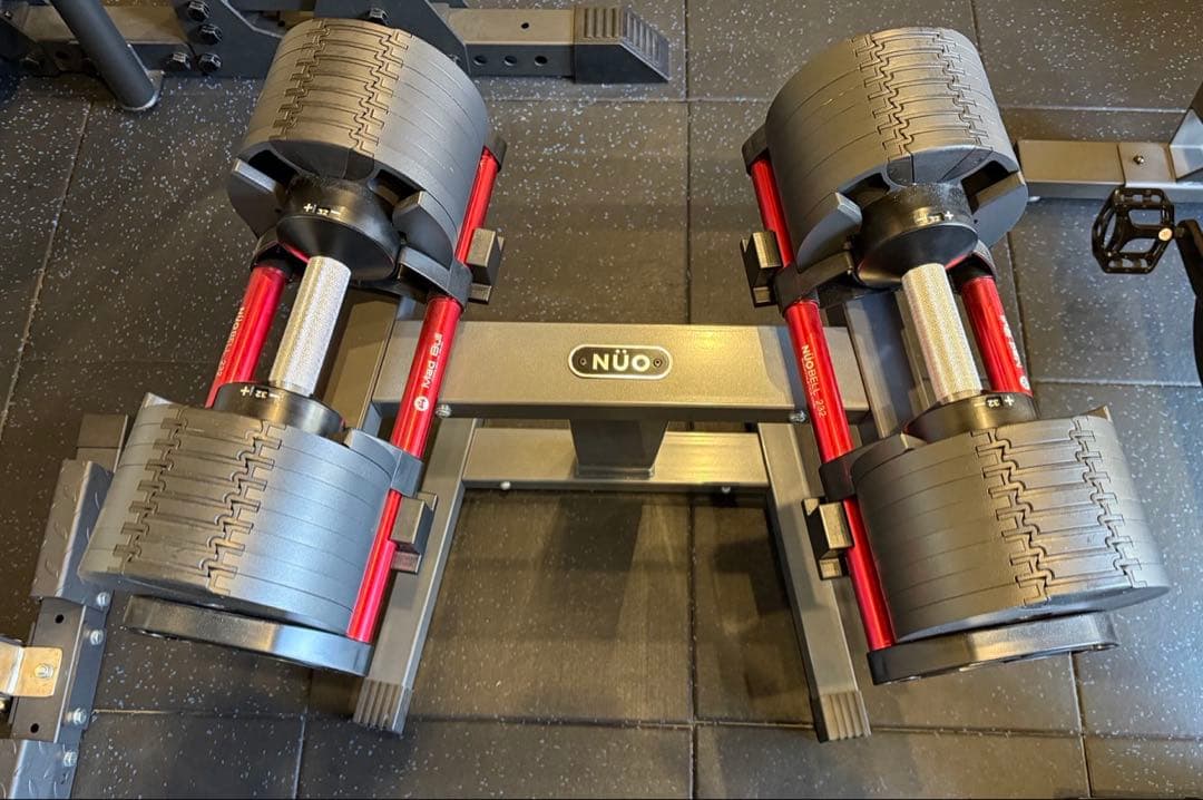 NUO 可変式ダンベル スタンド付き フレックスベル 2kg刻み 32kg 2個