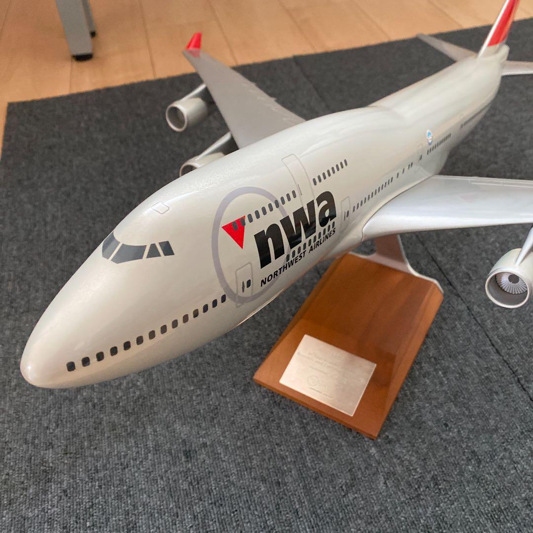 ボーイング747 1/100 模型　ノースウェスト スーパージャンボ　非売品
