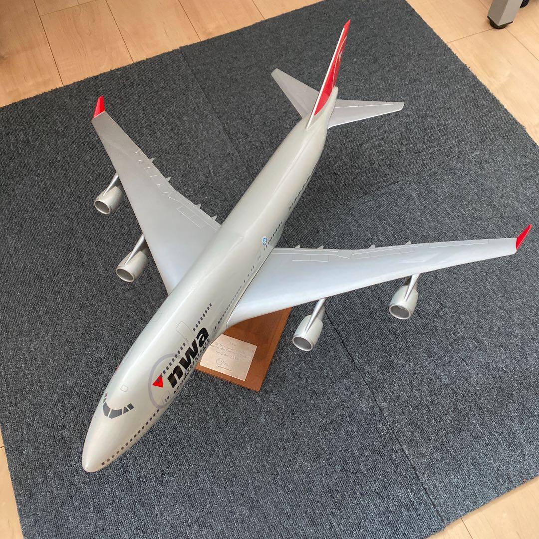 ボーイング747 1/100 模型　ノースウェスト スーパージャンボ　非売品
