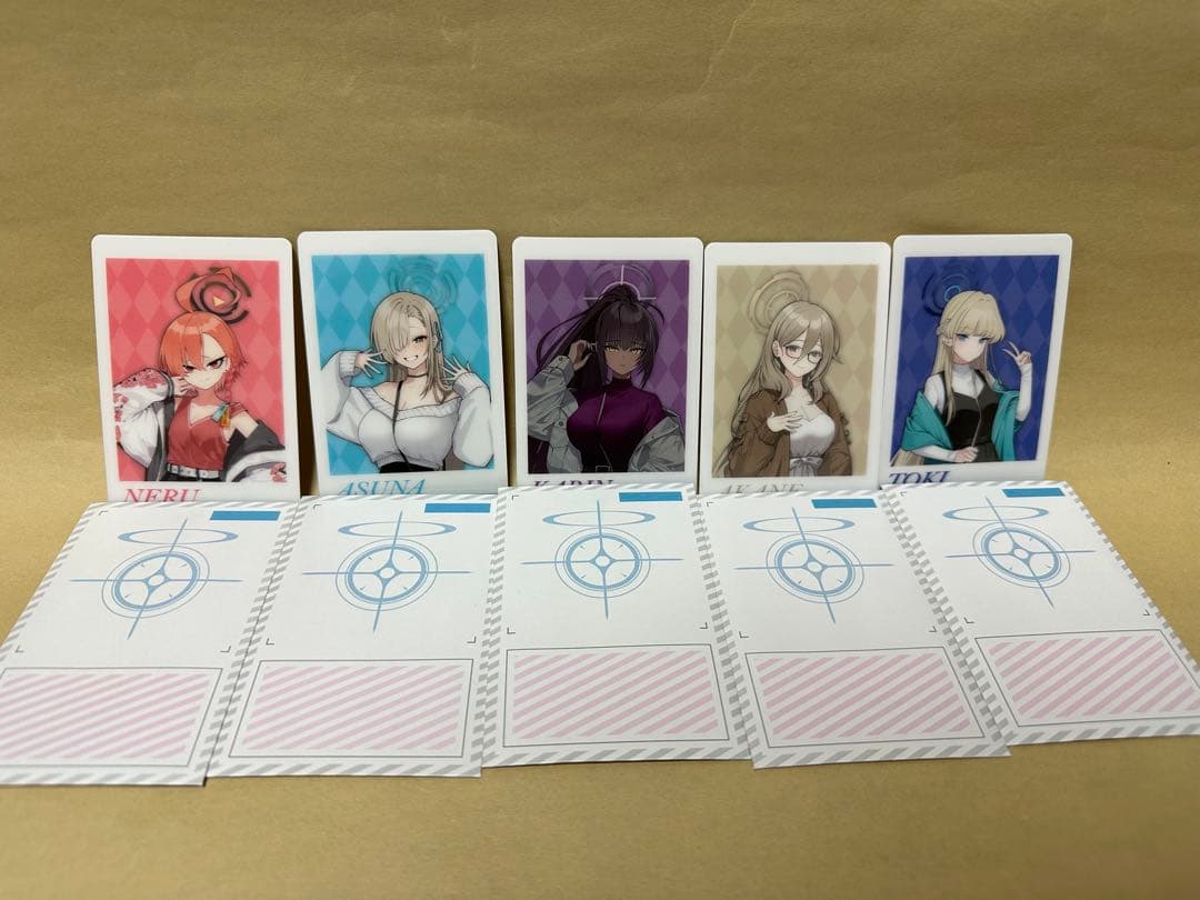 ブルーアーカイブ スマイルベースカフェ コラボ コースター チェキ風カード