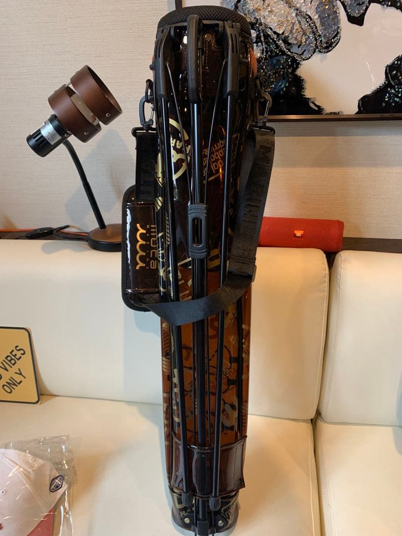 MUTA ＭＡＲＩＮＥ エナメル ブラウン ゴルフバッグ・キャディバッグ