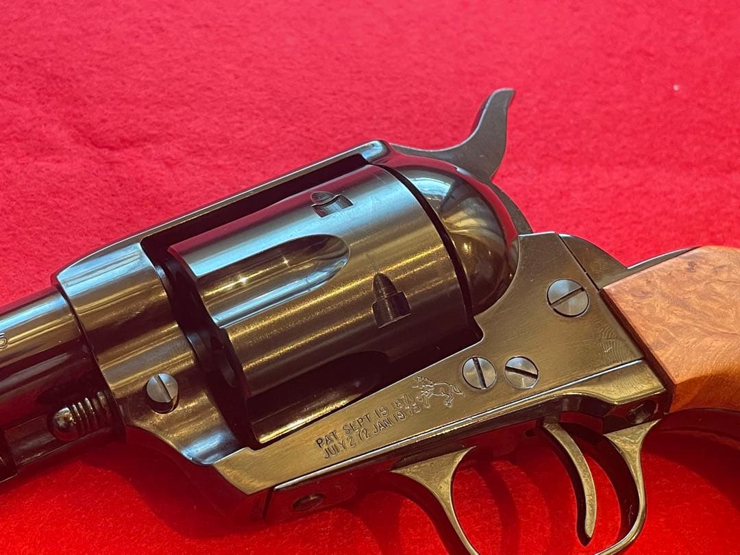 タナカ Colt SAA DCスチールフィニッシュ　木グリ　ガスリボルバー