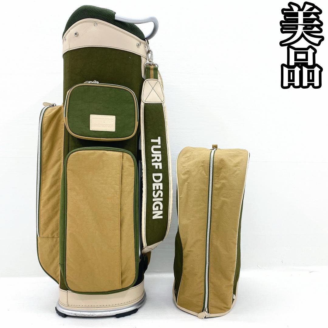 【美品‼】TURF DESIGN ターフデザイン キャディバッグ ゴルフバッグ