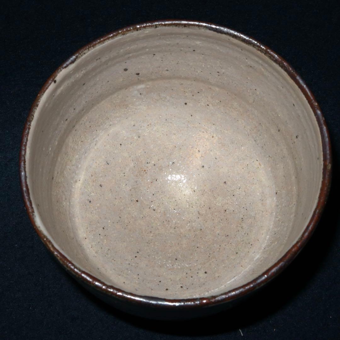 【茶道具】徳沢守俊作　絵唐津茶碗　◯△⬜︎