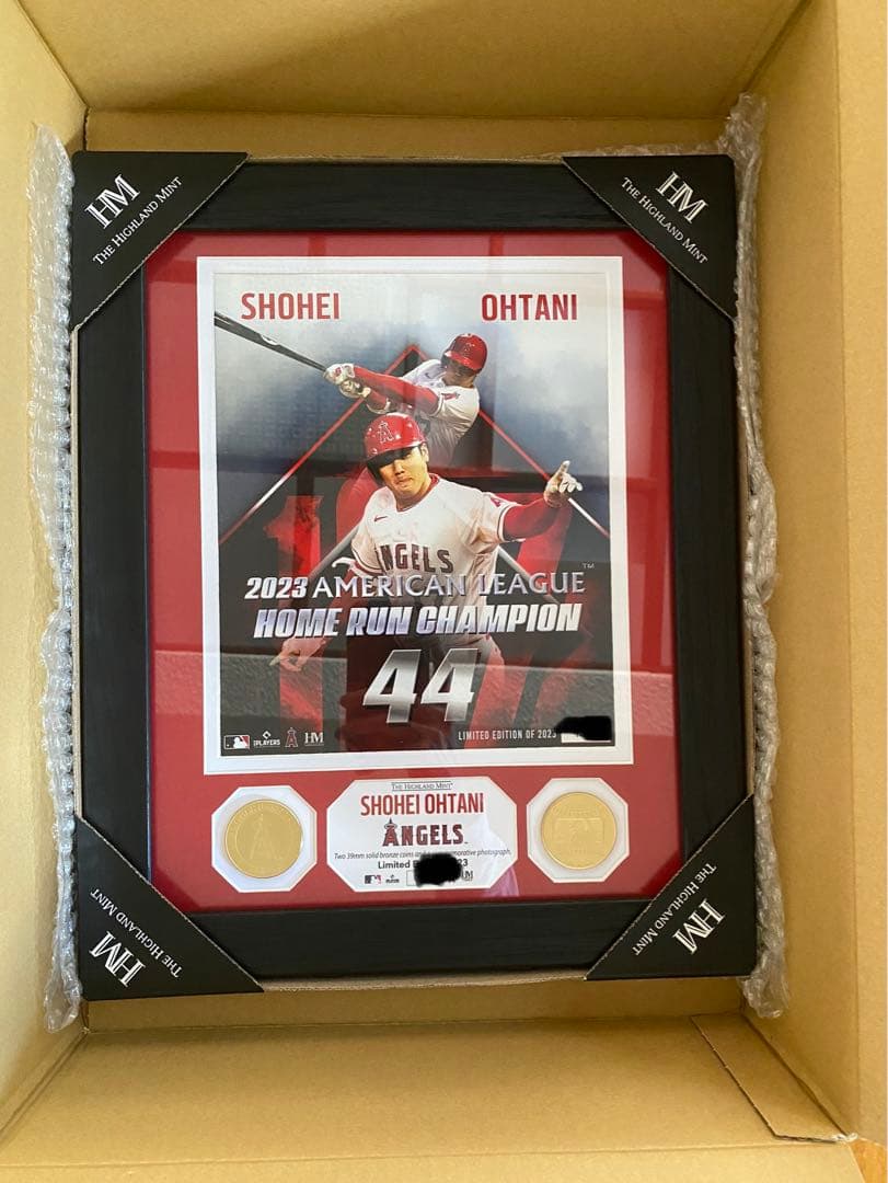 エンゼルス 大谷翔平 2023 AL HR王獲得記念 ダブルフォトミント