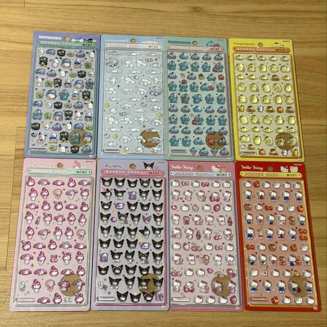 ボンボンドロップシール サンリオ ミニ 8種 全種 コンプリート 正規品