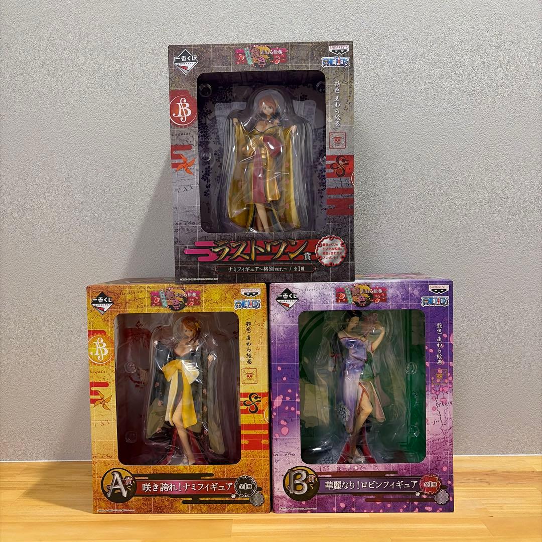 ワンピース、ナミ、ロビン、フィギュア