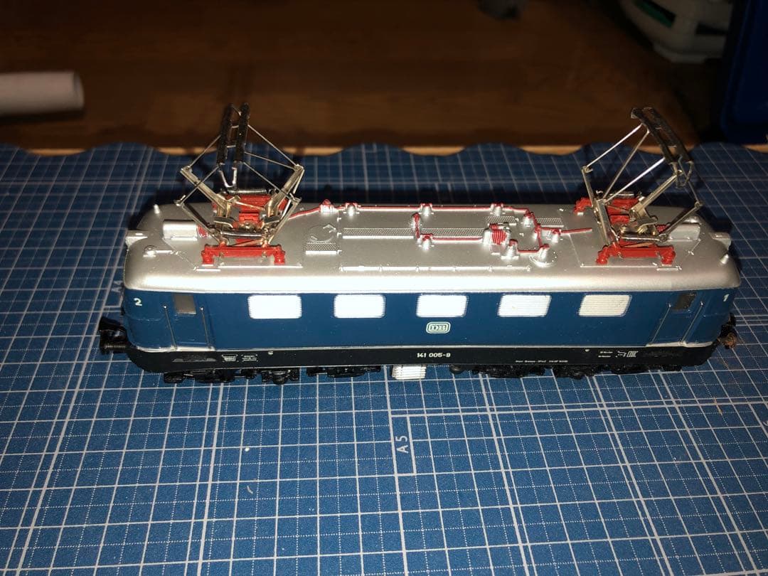 動作未確認】メルクリンHO3034電気機関車E41＋貨車2両＋トランス+3029
