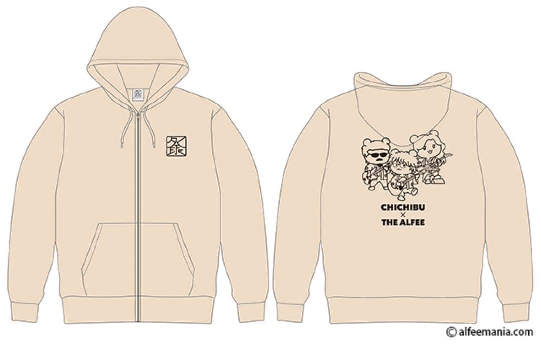 THE ALFEE ポテくまくんパーカー サンドベージュ 【ショッパーおまけ】
