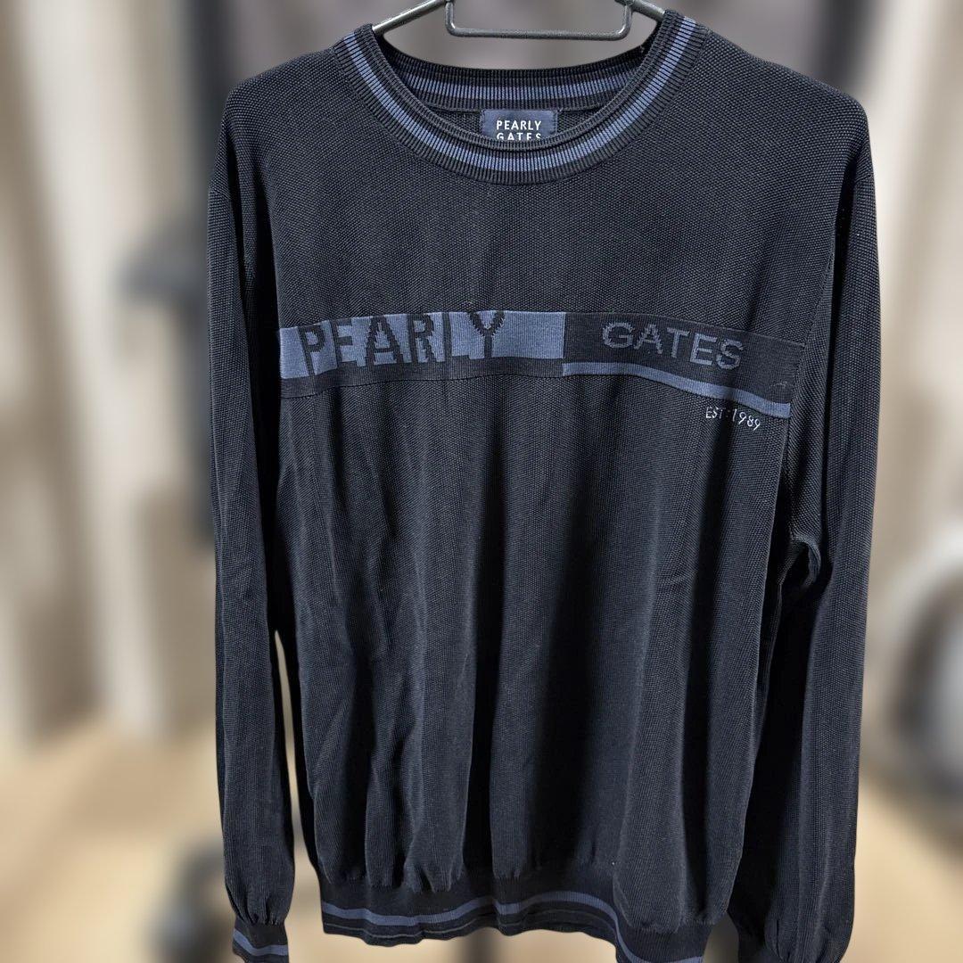 PEARLY GATES ダークブルー ニットセーター