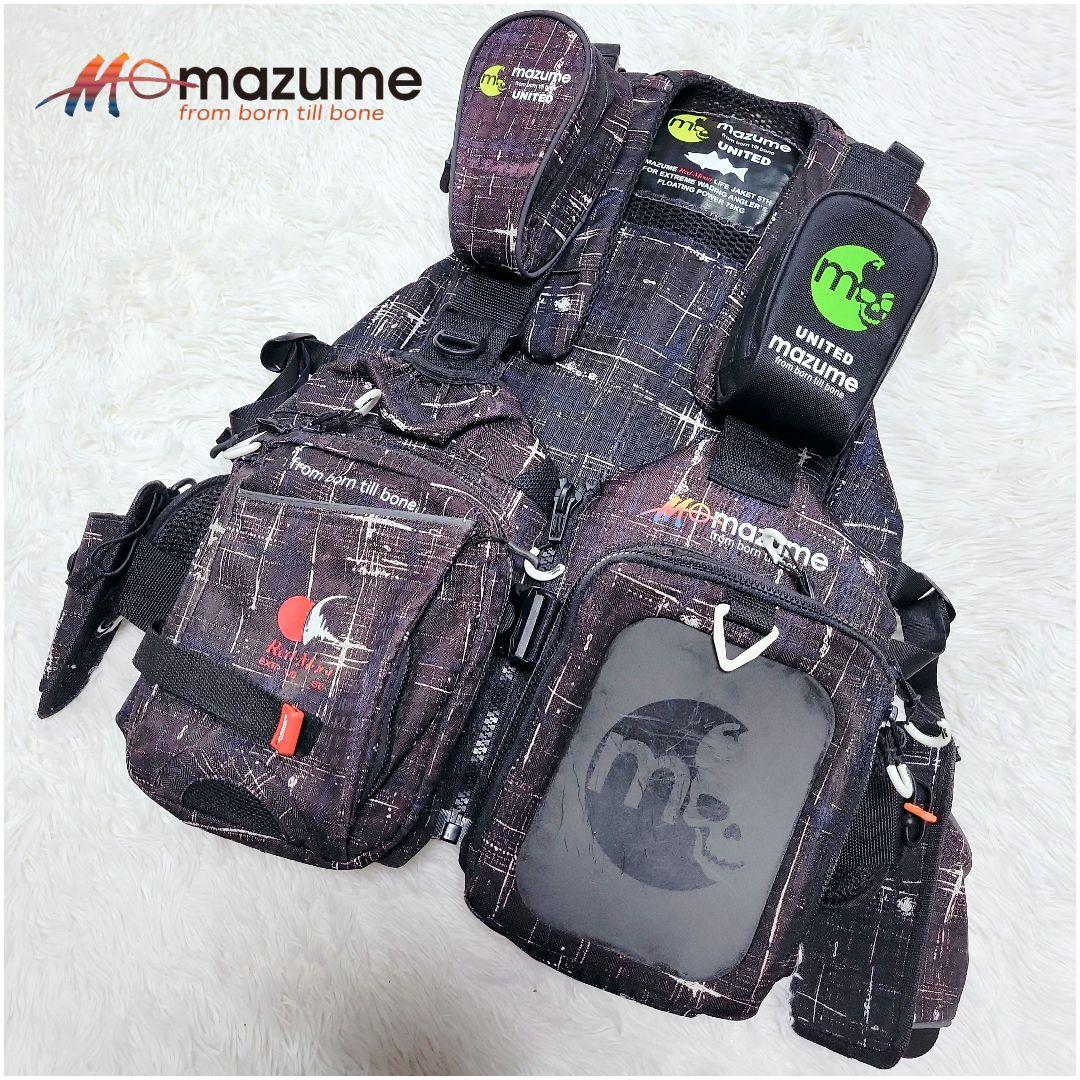 多機能✨mazume/マズメ　レッドムーン ライフジャケットV カモ 救命具
