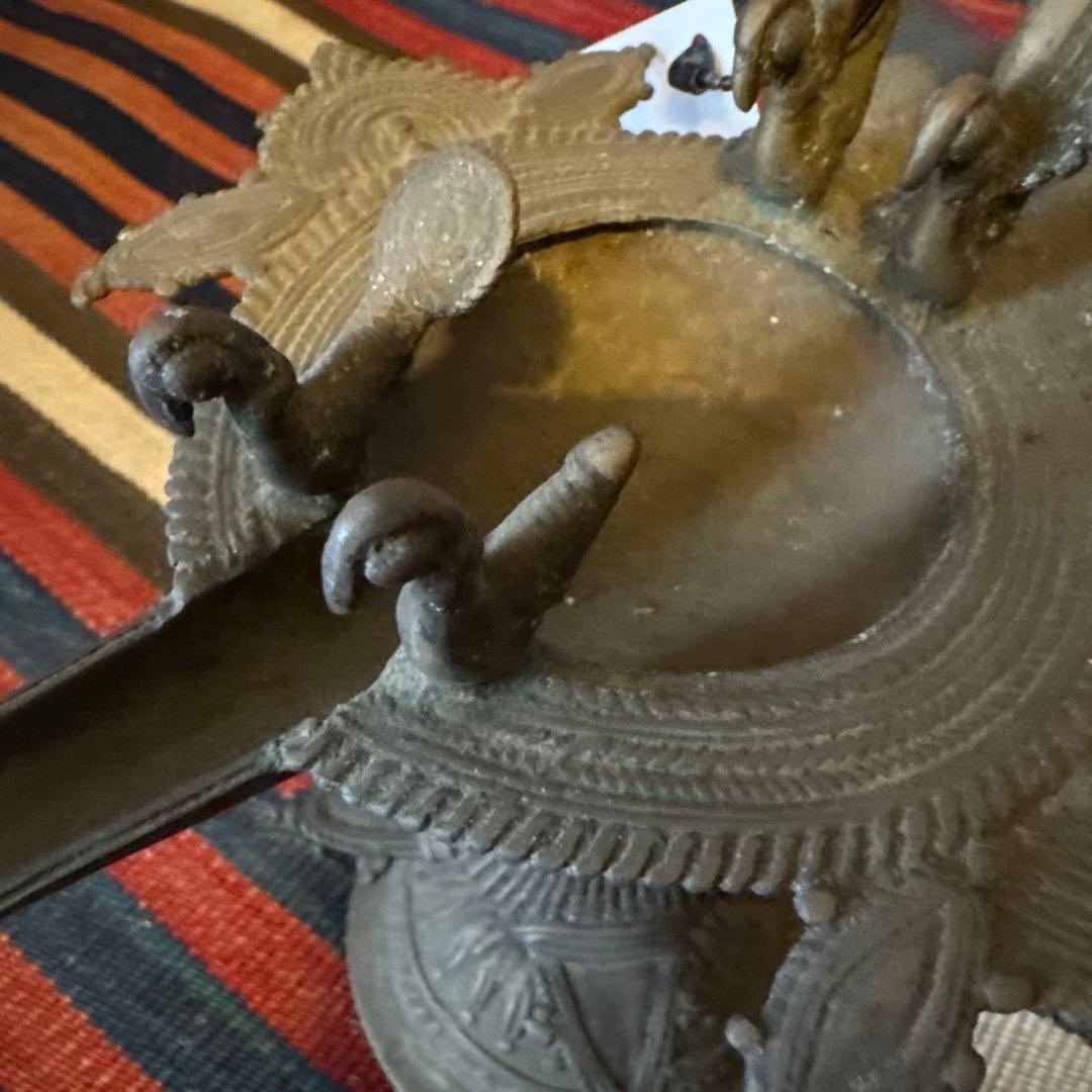 インドブラスオイルランプスタンド