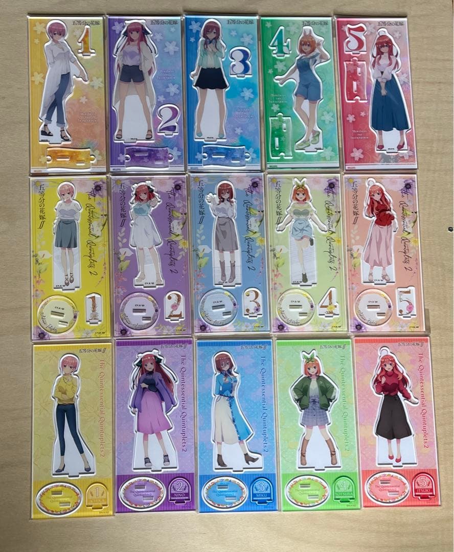 五等分の花嫁 アクリルスタンド 15体 まとめ売り