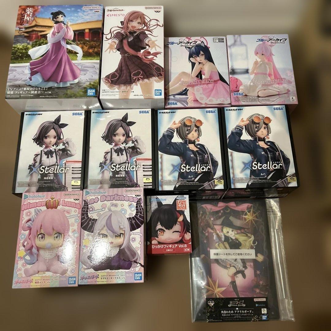 プライズフィギュア＆アクリルボード　まとめ売り【12点】
