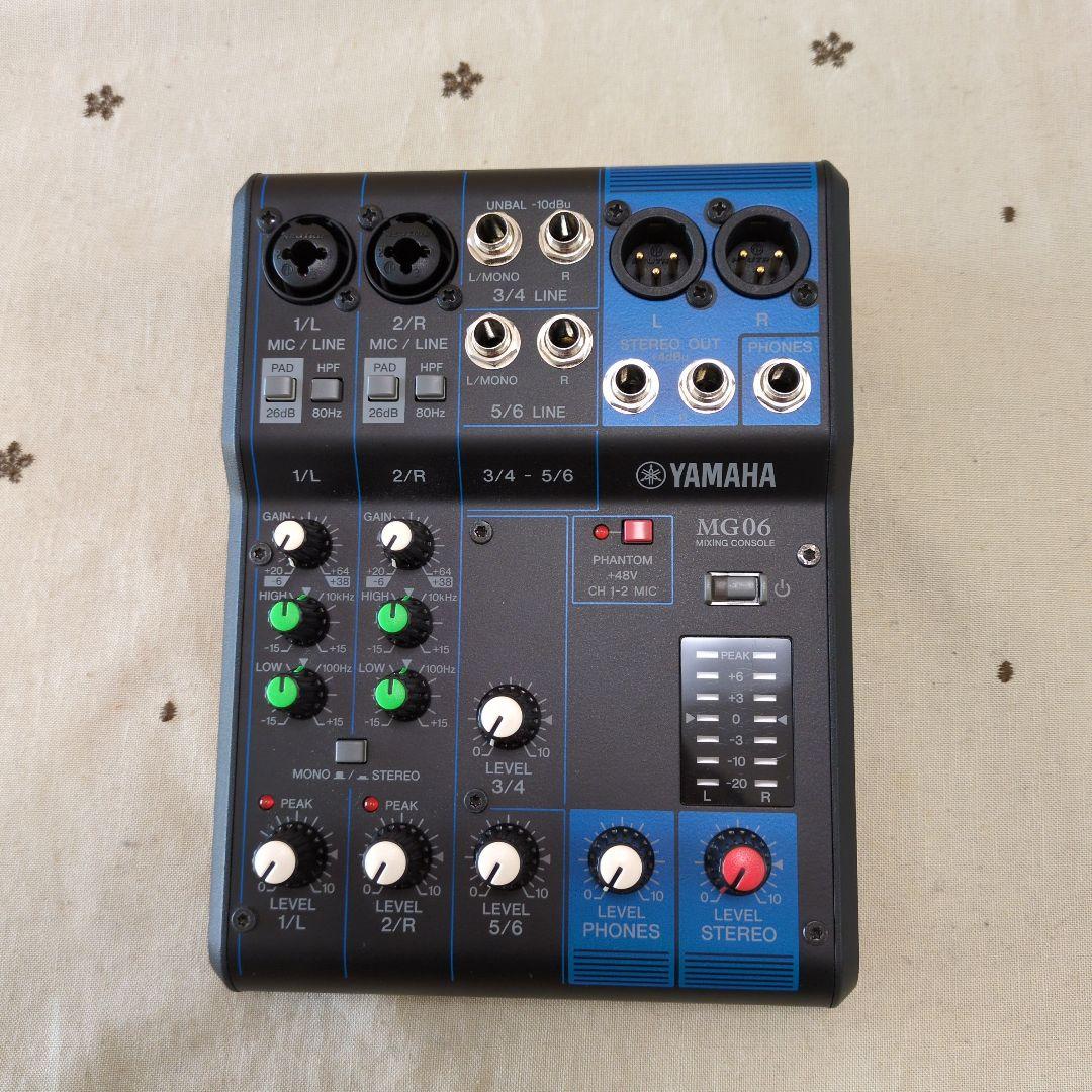 【美 品】YAMAHA MG06 アナログミキサー