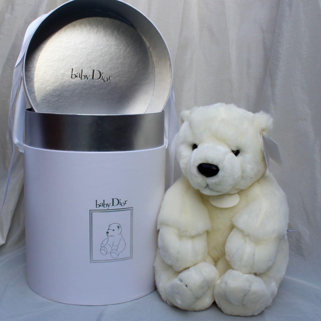 ♥Christian Dior ホワイトクマ ぬいぐるみ テディベア baby