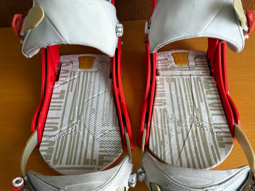 BURTONバインディング【CARTELカーテル（メンズMサイズ）】オレンジ×白