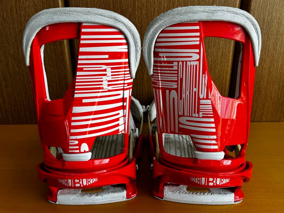 BURTONバインディング【CARTELカーテル（メンズMサイズ）】オレンジ×白