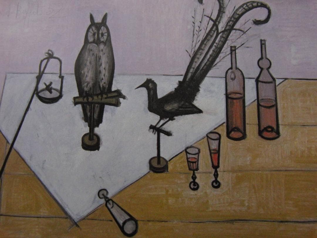ベルナール・ビュッフェ,Nature morte a l'oiseau lyre