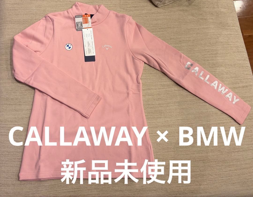 【新品未使用】CALLAWAY キャラウェイ　ゴルフウェア　長袖シャツ ピンク