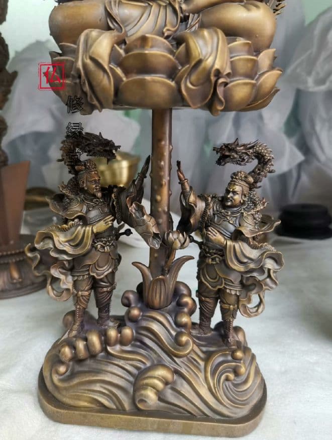 【修縁堂】密教法具 真言宗 辟邪 開運 準提仏母菩薩 置物 工芸品