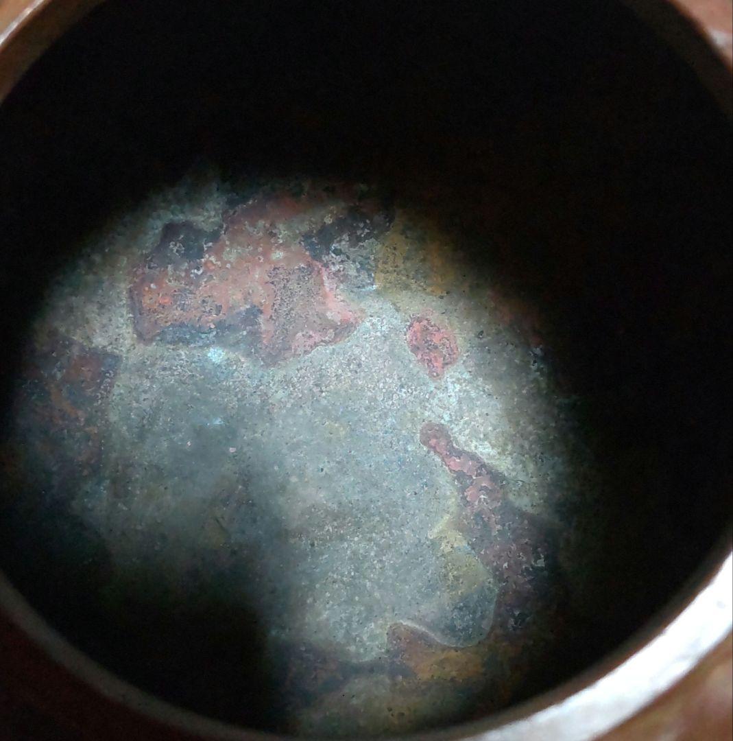 銅製 梅図　香炉