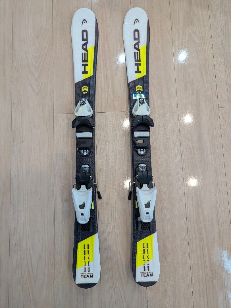 ジュニアスキーセット HEAD スーパーシェイプ 97cm 、ブーツセット