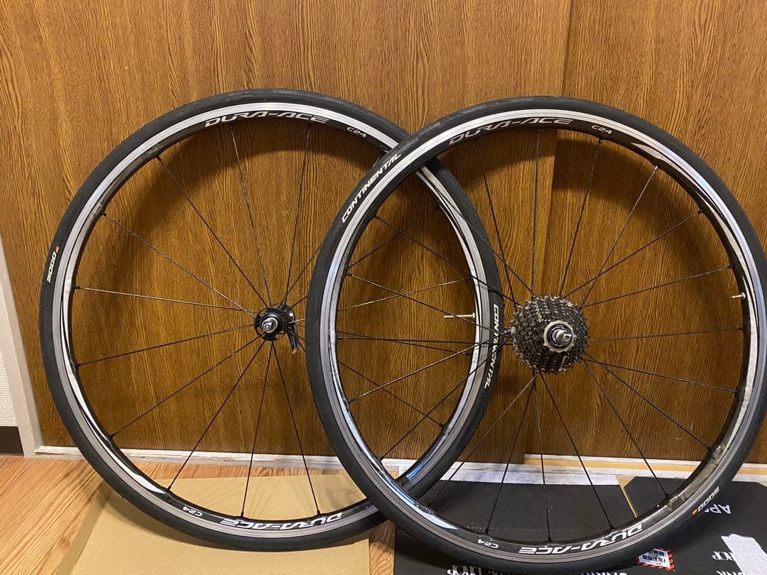 シマノ　デュラエースWH-9000 C24アルミ カーボンラッピングホイール