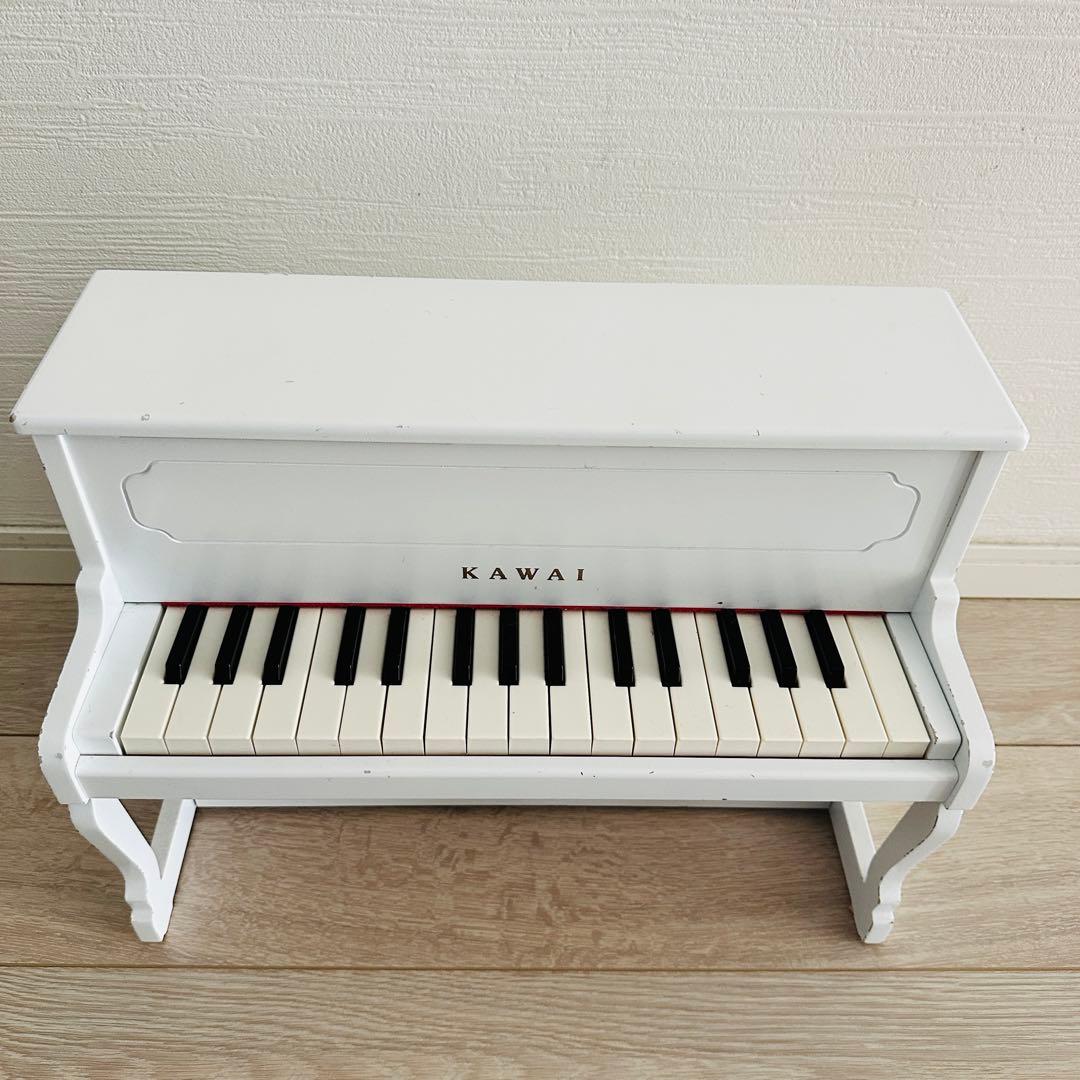 KAWAI アップライトピアノ　白　ミニピアノ