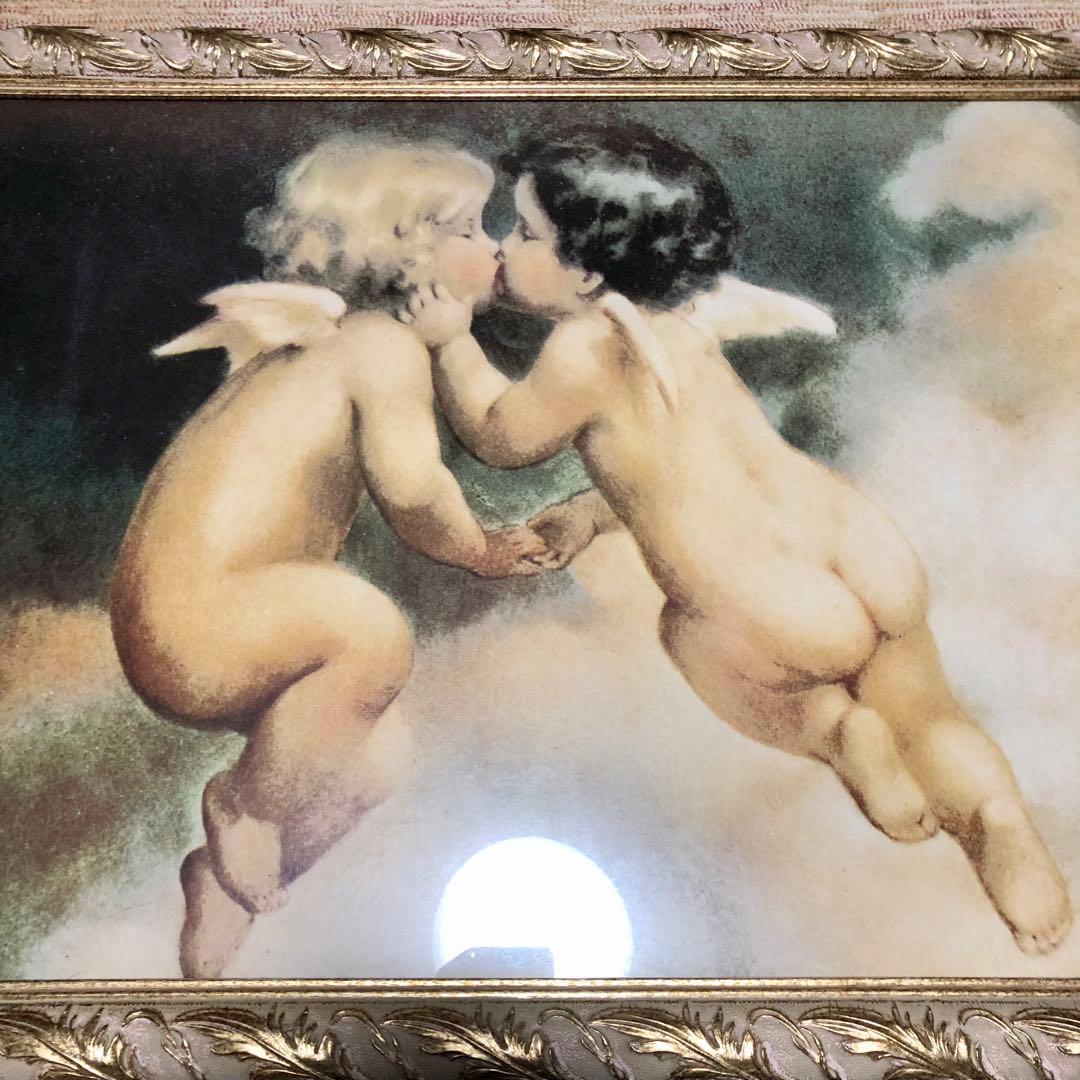 天使のキス アート作品 50x70cm