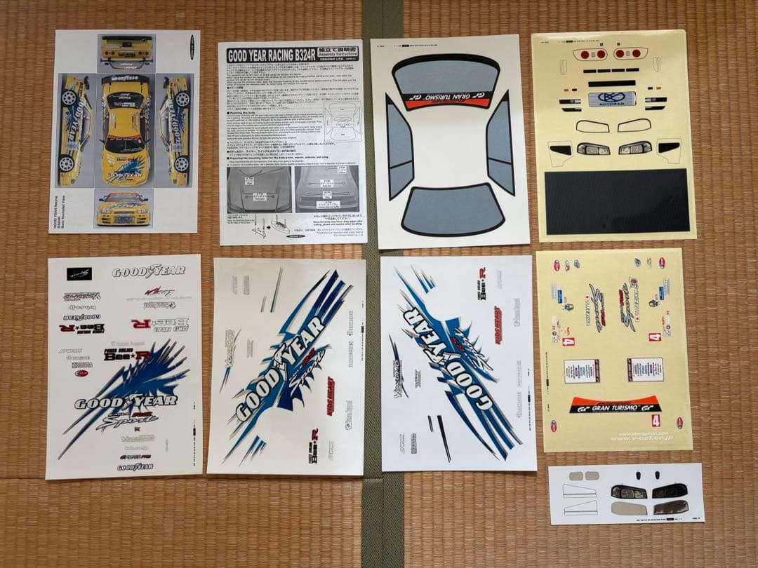 希少！ヨコモ ドリパケ ボディデカール GOODYEARracing B324R