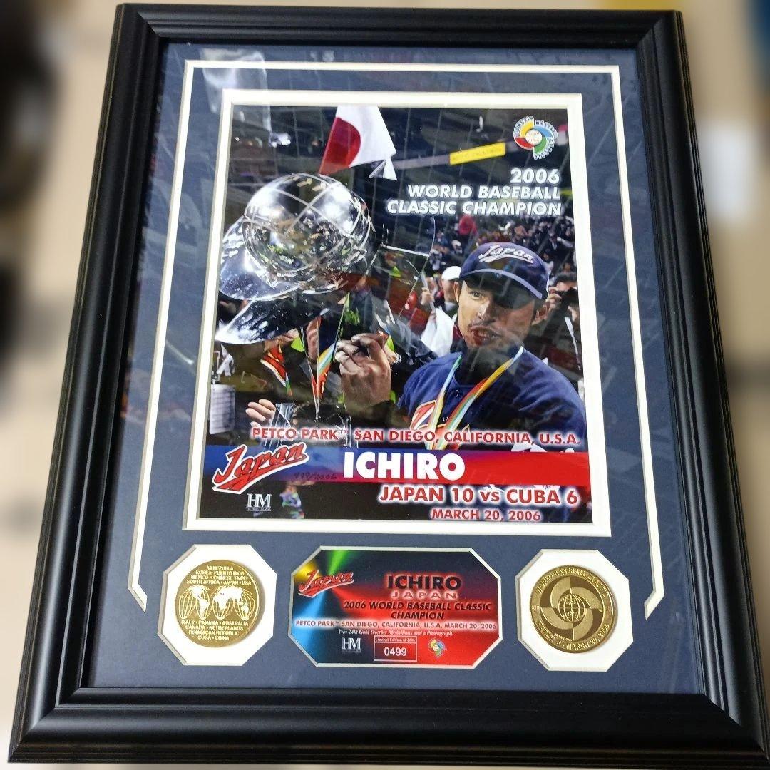 イチローWBC 2006年ワールドベースボールクラシックフォトプラーク1つ