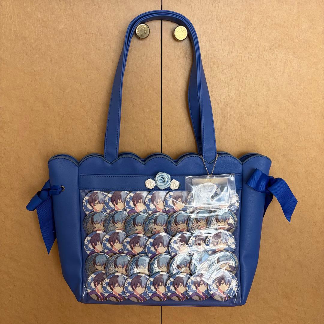 プロセカ　青柳冬弥　缶バッジ 痛バッグ　痛バ