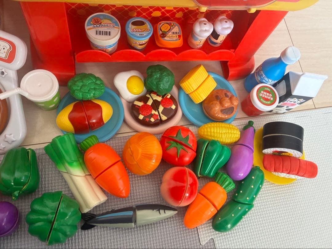 アンパンマン　お料理ショー　キッチン　レジ　おままごと　まとめ売り