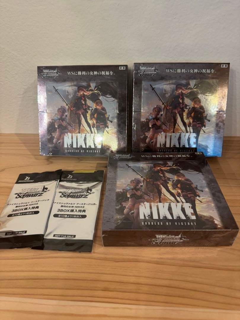 勝利の女神NIKKE ヴァイス ブースターパック3BOX未開封　プロモ2パック